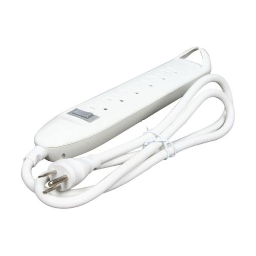 벨킨 Belkin 6-Outlet Power Strip with 4-Foot Power Cord (White) (F9D160-04)