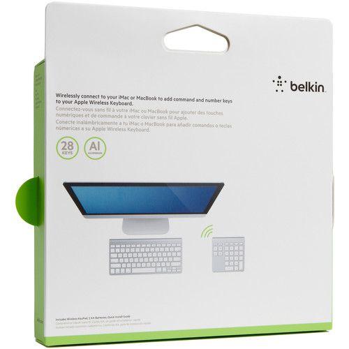벨킨 Belkin YourType Bluetooth Wireless Keypad for MacBook Air/MacBook Pro/iMac