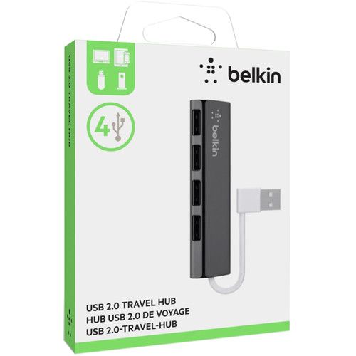 벨킨 Belkin F4U042BT 4-Port Ultra-Slim Travel USB Hub