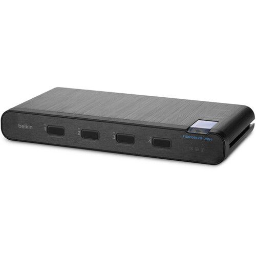 벨킨 Belkin Universal 2nd Gen Secure KVM Switch, 4-Port Single Head No CAC