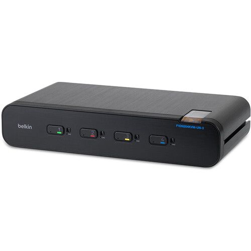 벨킨 Belkin 4-Port Universal 2nd Gen Secure 2-Head KVM Switch