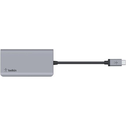 벨킨 Belkin CONNECT USB Type-C 4-In-1 Multiport Adapter (Silver)