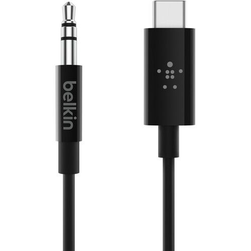 벨킨 Belkin USB-C to 3.5mm Audio Cable (3', Black)