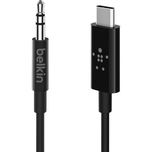 벨킨 Belkin USB-C to 3.5mm Audio Cable (3', Black)