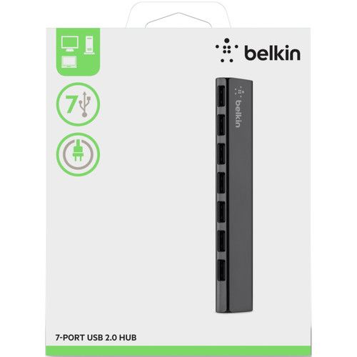 벨킨 Belkin F4U041TT 7-Port Ultra-Slim Desktop USB Hub