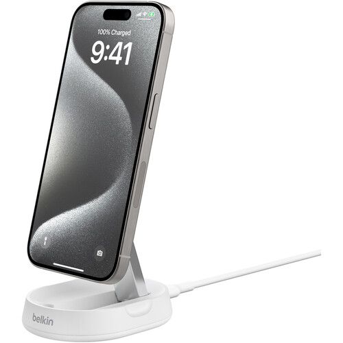 벨킨 Belkin BoostCharge Pro Convertible Magnetic Wireless Charging Stand with Qi2 (White)