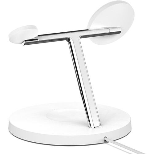 벨킨 Belkin BOOST CHARGE PRO 3-in-1 15W MagSafe Wireless Charging Stand (White)