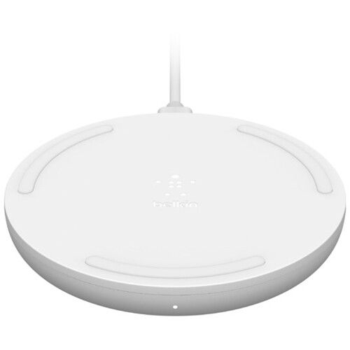 벨킨 Belkin BOOST CHARGE 15W Wireless Charging Pad with 24W QC 3.0 Charger (White)