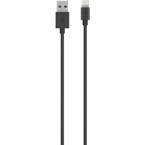 벨킨 Belkin Lightning to USB Cable - MFi-Certified iPhone Lightning Cable (6.6ft/2m), Black, Compatible with iPhone 11, 11 Pro, 11 Pro Max and previous iPhone models with Lightning connector