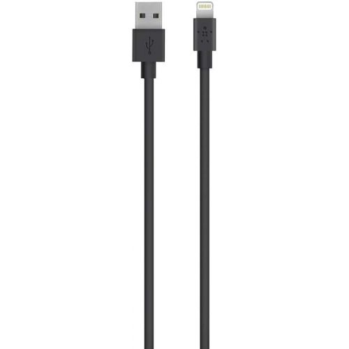 벨킨 Belkin Lightning to USB Cable - MFi-Certified iPhone Lightning Cable (6.6ft/2m), Black, Compatible with iPhone 11, 11 Pro, 11 Pro Max and previous iPhone models with Lightning connector