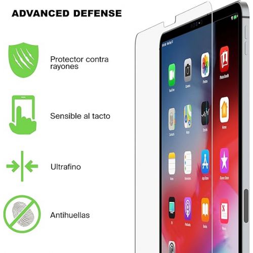 벨킨 Belkin F8W934zz ScreenForce Tempered Glass Screen Protector for iPad Pro 11” and iPad Air 4 10.9”