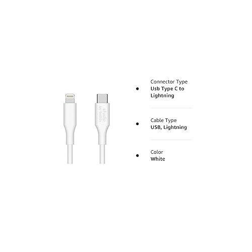 벨킨 Belkin Studio USB-C to Lightning Cable 5ft Fast Charging for iPhone & iPad