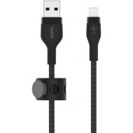 Belkin BoostCharge Pro Flex Braided USB Type A to Lightning Cable (2M/6.6FT), MFi Certified Charging Cable for iPhone 14, 13, 12, 11, Pro, Max, Mini, SE, iPad - Black
