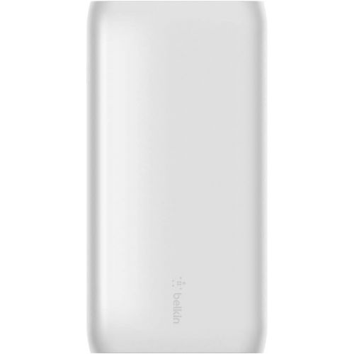 벨킨 Belkin BoostCharge 20k mAh Power Bank, Portable USB-C Charger, Phone Charger Battery Pack for iPhone 14, iPhone 13, iPhone 12 w/ USB-C Cable Included - White