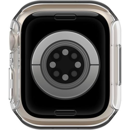 벨킨 Belkin ScreenForce Apple Watch Case - Bumper Case & Tempered Glass Screen Protector for 40mm & 41mm Apple Watch Series 9, 8, 7, 6, 5, 4, & Apple Watch SE - Apple Watch Accessories - Apple Case - Clear