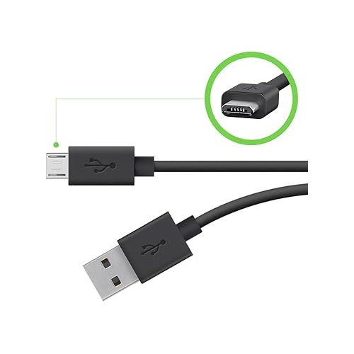 벨킨 Belkin USB Cable6.Ft5 Pin Micro-USB Type B to 4 Pin USB Type A, Black (F2CU012BT2M-BLK)