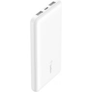 Belkin BoostCharge USB-C Portable Charger 10k Power Bank w/ 1 USB-C Port and 2 USB-A Ports with USB-A to USB-C Cable for iPhone 15, 15 Plus, 15 Pro, 15 Pro Max, Samsung Galaxy S24, & More - White