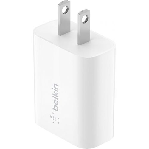 벨킨 Belkin Quick Charge Charger (Qualcomm Quick Charge 3.0 Charger, USB Charger for Quick Charge Devices, Note9, S9, S8, S7, S6, More) USB Wall Charger, White, WCA001dqWH