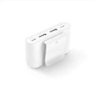Belkin BoostCharge?4-Port USB Power Extender for Apple iPhone, iPad, Samsung Galaxy - Compatible w/USB-C & USB-A Connections - White