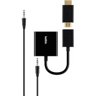 Belkin HDMI to VGA Adapter Kit, Compatible with Apple TV 4thGen and Other Generations, Amazon Fire TV, Google Chromecast, Chromebooks, Intel Compute Stick and Other HDMI devices (B2B137-BLK)