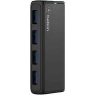 Belkin USB 3.0 Hub with 4 USB Ports - SuperSpeed USB Charging Station - USB Hub 3.0 - USB Adapter for iPhone Charger - USB Splitter - USB Port Hub - Powered USB Hub With Data Speeds Up To 5Gbps