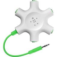 Belkin Rockstar 5-Jack Multi Headphone Audio Splitter (Light Green) - Headphone Splitter Designed To Connect Up To 5 Devices For Classrooms, Audio Mixing & Shared Experiences - For iPhone, iPad & More