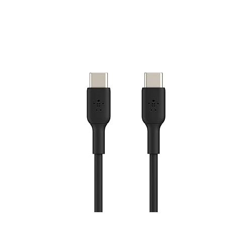 벨킨 Belkin Boost Charge USB-C to USB-C Cable (USB Type-C Fast Charge Cable for Samsung, Pixel, iPad Pro and More) 2 m, Black