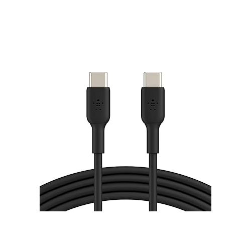 벨킨 Belkin Boost Charge USB-C to USB-C Cable (USB Type-C Fast Charge Cable for Samsung, Pixel, iPad Pro and More) 2 m, Black