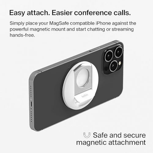 벨킨 Belkin MagSafe Camera Mount for MacBook, iPhone - White