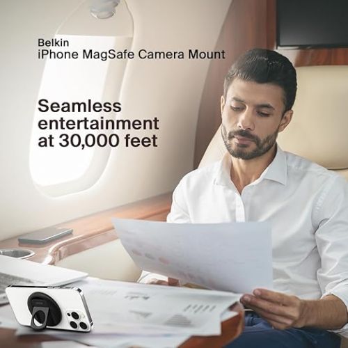 벨킨 Belkin MagSafe Camera Mount for MacBook, iPhone - White