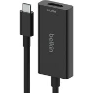 Belkin USB Type C to HDMI 2.1 Adapter, Tethered 4.33in Cable with 8K@60Hz, 4K@144Hz, HDR, HBR3, DSC, HDCP 2.2, USB-IF and Works with Chromebook Certified for MacBook, iPad Pro and Other USB C Devices