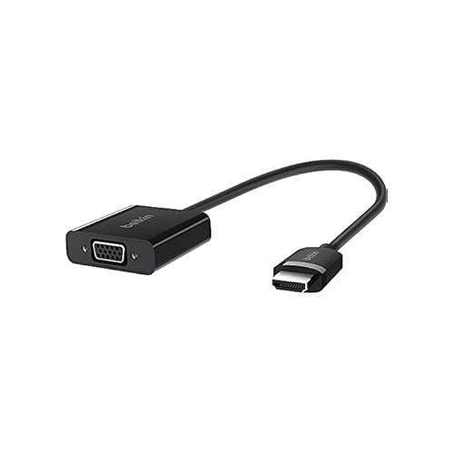 벨킨 Belkin HDMI to VGA Adapter with Micro-USB Power and Audio Support, Compatible with Apple TV 4K and Most TVs