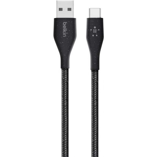 벨킨 Belkin DuraTek Plus USB-C to USB-A Cable with Strap (Ultra-Strong USB to USB-C Cable/USB Type-C), Black, 6'/1.8m