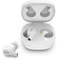 Belkin SoundForm Rise True Wireless Ear Buds with Wireless Charger Case, Dual Microphone, IPX5 Water Resistant Earbuds, Bluetooth Headphones, Compatible with iPhone, Galaxy, and More - White