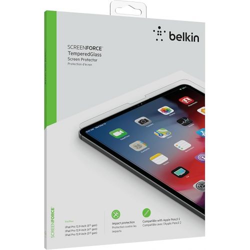 벨킨 Belkin ScreenForce Tempered Glass Screen Protector for iPad Pro 12.9” (2018 Model)