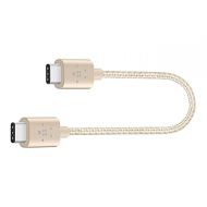 Belkin USB-IF Certified MIXIT 6-Inch Metallic USB-C to USB-C (USB Type C) Charge Cable (Gold)