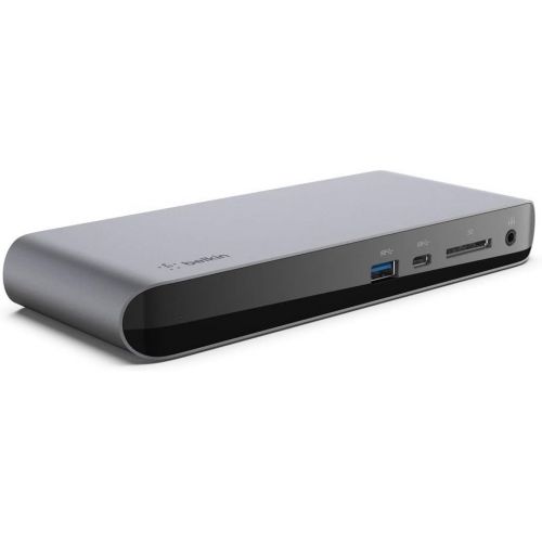 벨킨 Belkin Thunderbolt 3 Dock Pro w/ Thunderbolt 3 Cable - USB-C Hub - USB-C Docking Station for MacOS & Windows, Dual 4K @60Hz, 40Gbps Transfer Speed, 85W Upstream Charging, w/ Ethernet, SD & Audio Ports