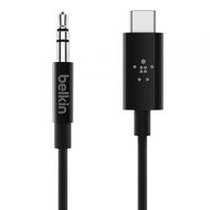 Belkin Rockstar Usb-C to Aux Cable (Usb-C to 3.5mm Audio Cable, Usb-C to Audio Cable) for Note10, Pixel3, iPad Pro and More (3ft, Black), F7U079bt03-BLK