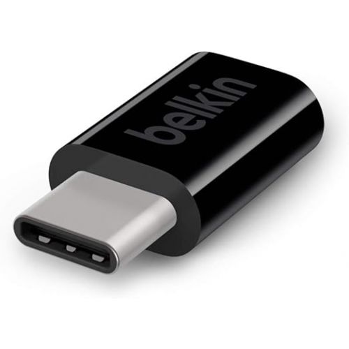 벨킨 Belkin USB Type C to Micro USB Adapter, 5V/2.4A, 12W, USB 2.0, No Installation Required, Certified by USB-IF, Small and Portable Design