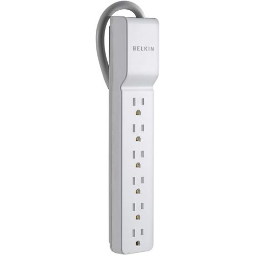 벨킨 Belkin 6-Outlet Home and Office Power Strip Surge Protector, 4ft Cord