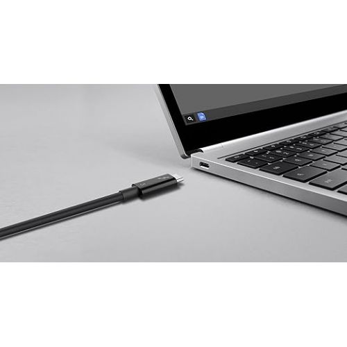 벨킨 Belkin Thunderbolt 3 Cable (USB-C to USB-C) - USB C Cable For MacBook Air, Galaxy, Apple TV & More, Fast Charging Up To 100W, Made For USB-C, Thunderbolt 3 devices & 5K/Ultra HD - 1.6ft/0.5m - Black