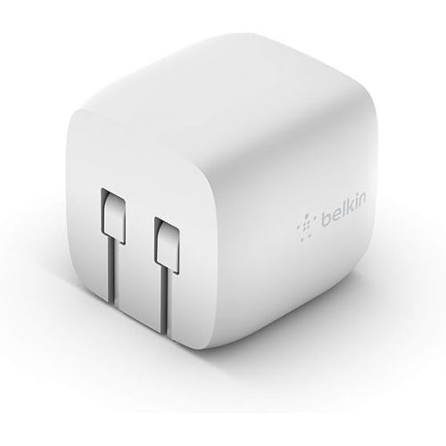 벨킨 Belkin BoostCharge USB-C 30W GaN Wall Charger - iPhone Charger w/ Power Delivery - Fast Charging USB-C Charger for iPhone 15, 15 Plus, 15 Pro, 15 Pro Max, iPhone 14, iPhone 13, MacBook Pro, iPad Pro