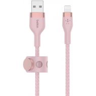 Belkin BoostCharge Pro Flex Braided USB Type A to Lightning Cable (2M/6.6FT), MFi Certified Charging Cable for iPhone 14, 13, 12, 11, Pro, Max, Mini, SE, iPad and More - Pink