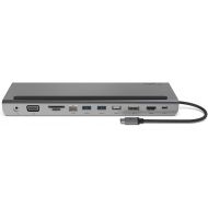 Belkin USB C Hub, 11-in-1 Multi-Port Laptop Dock with 4K HDMI, DP, VGA, USB C Docking Station with 100W Power Delivery, USB A, Gigabit Ethernet, SD, MicroSD, 3.5mm Port For MacBook Pro, Air and More