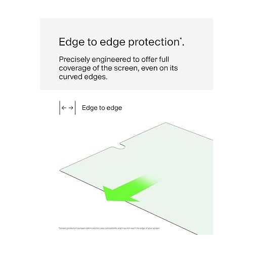 벨킨 Belkin ScreenForce TrueClear Curve Blue Light Filter Screen Protector for Galaxy S24 Ultra with Edge-to-Edge Fit & Flawless Application w/Included Easy Align Tray for Bubble Free Application