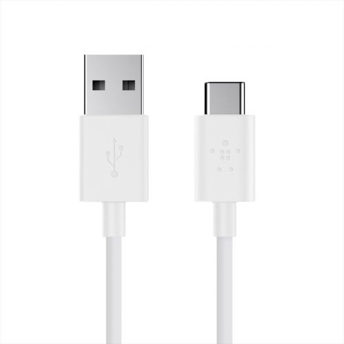 벨킨 Belkin MixIt USB-C auf USB-A Ladekabel (3 m, geeignet fuer Smartphones, Tablets, PCs, Laptops) weiss