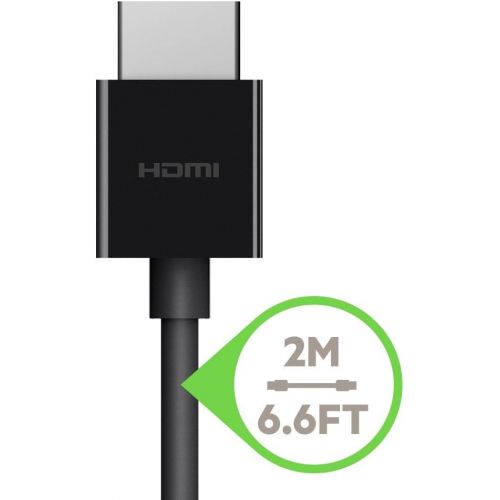 벨킨 [아마존베스트]Belkin Ultra HD High Speed HDMI Cable, Optimal Viewing for Apple TV and Apple TV 4K, Dolby Vision HDR, 2 M/6.ft  Black