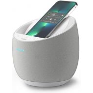 Belkin SoundForm Elite Hi-Fi Smart Speaker + Wireless Charger, Qi Charging Dock with Sound Acoustics by Devialet, Alexa Voice Controlled Bluetooth Speaker for iPhone, Galaxy and Mo