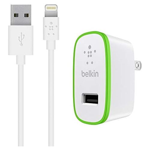 벨킨 Belkin F8J125TT04-WHT iPad and iPhone 5 Charger with ChargeSync Cable (12 watt/2.4 Amp)