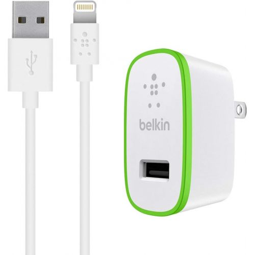 벨킨 Belkin F8J125TT04-WHT iPad and iPhone 5 Charger with ChargeSync Cable (12 watt/2.4 Amp)